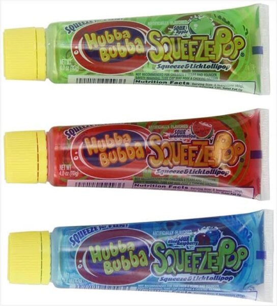 Remember When Candy Made You Pucker? The Sweet Nostalgia of Hubba Bubba Squeeze Pops 90’s Candy