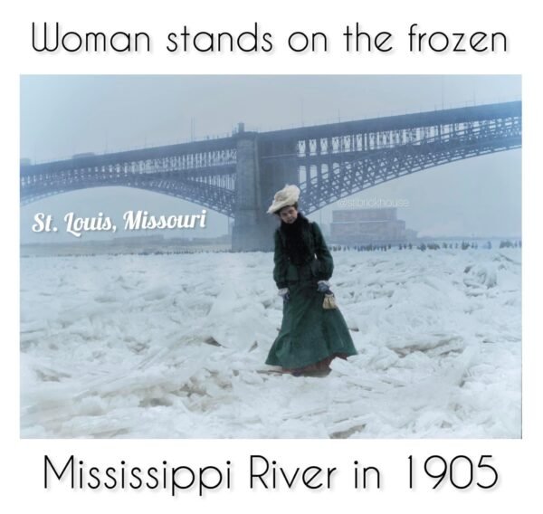 Frozen in Time: The Woman on the Frozen Mississippi River in St. Louis, 1905