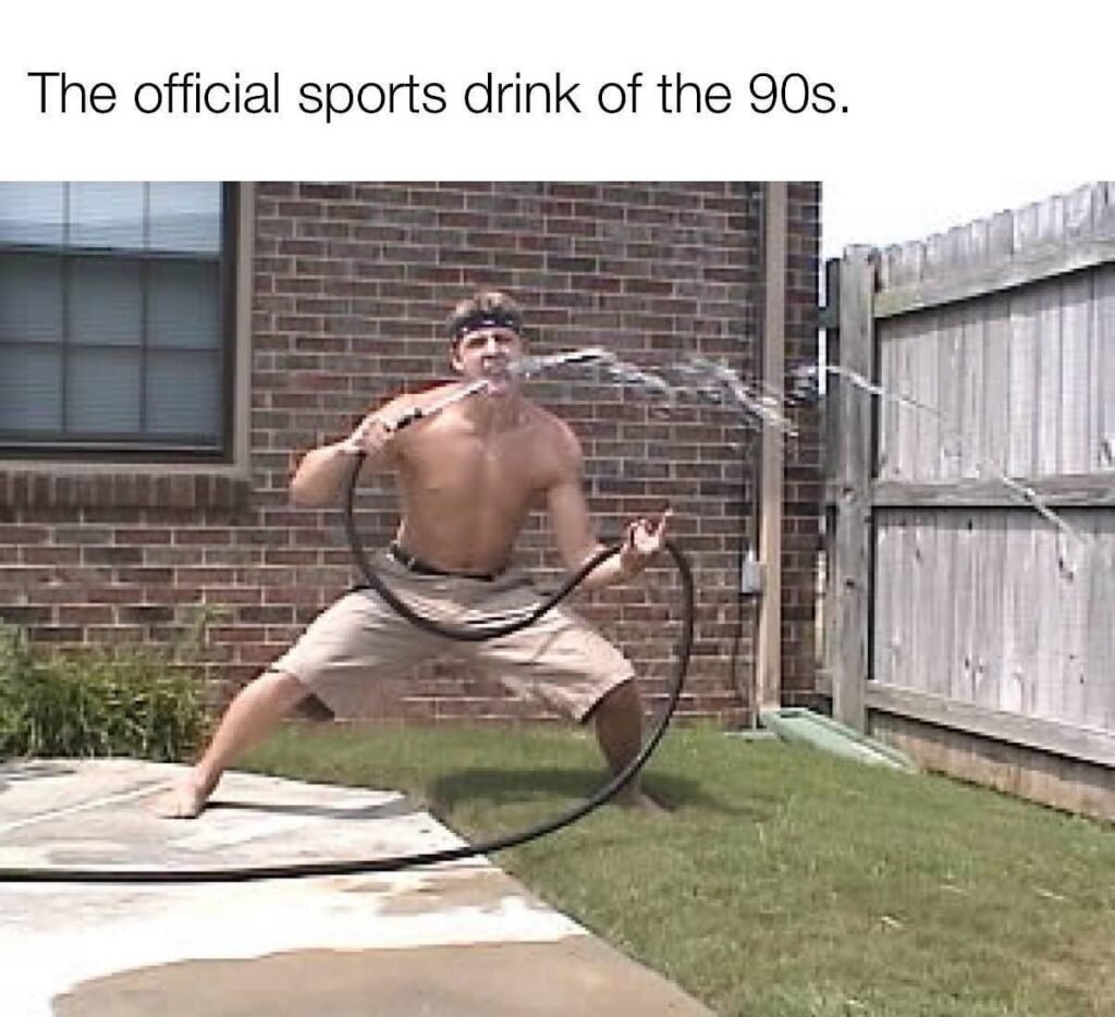 The 90s Nostalgia: Celebrating the Unofficial Sports Drink &#8211; The Dang Water Hose!